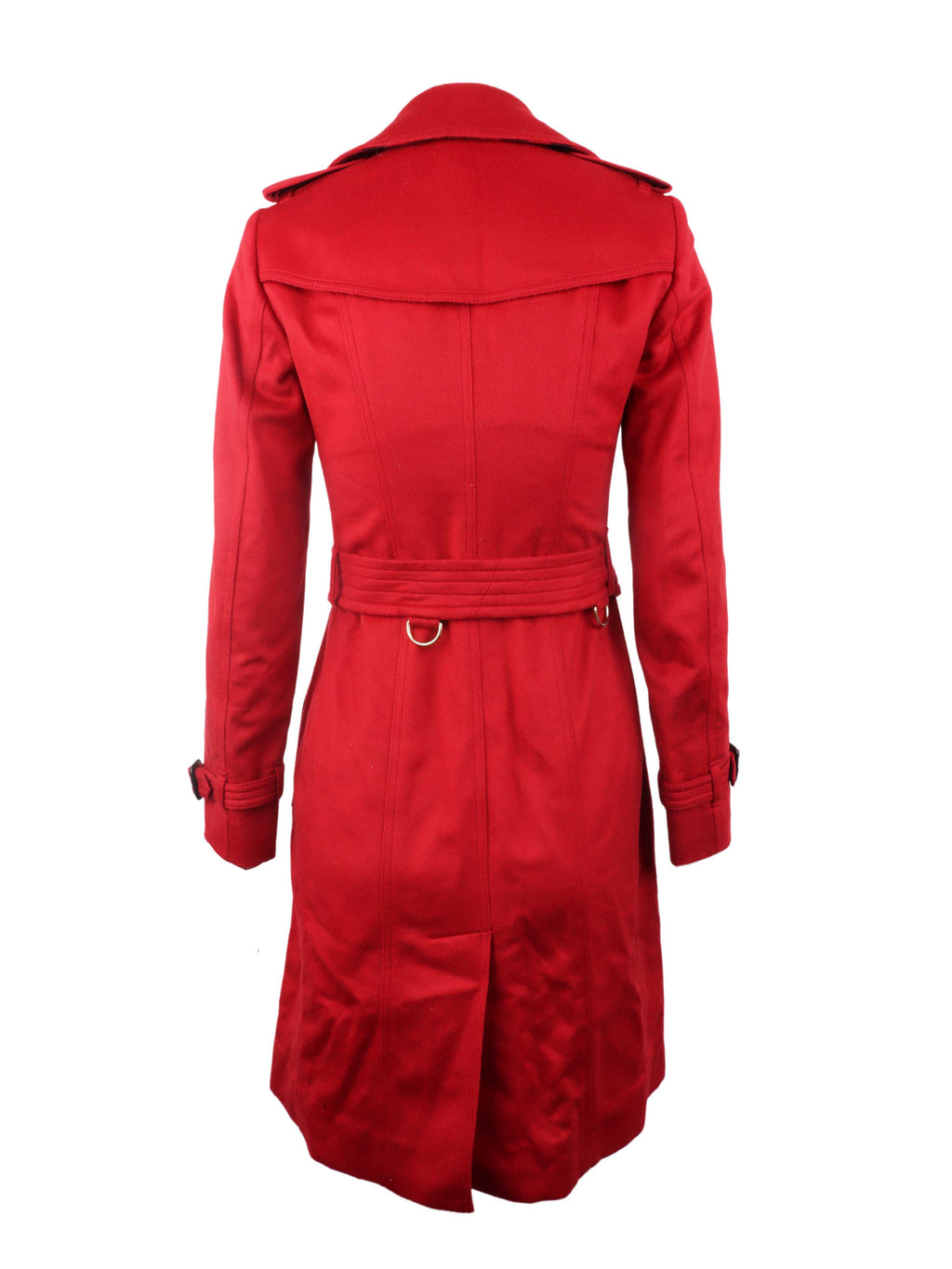 Burberry Red Cashmere Coat.