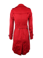 Burberry Red Cashmere Coat.