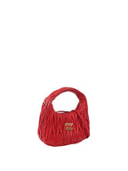 Miu Miu Small Red Wander Matelassé Bag.