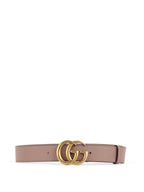 Gucci Dusty Pink GG Marmont Buckle Belt Size 90