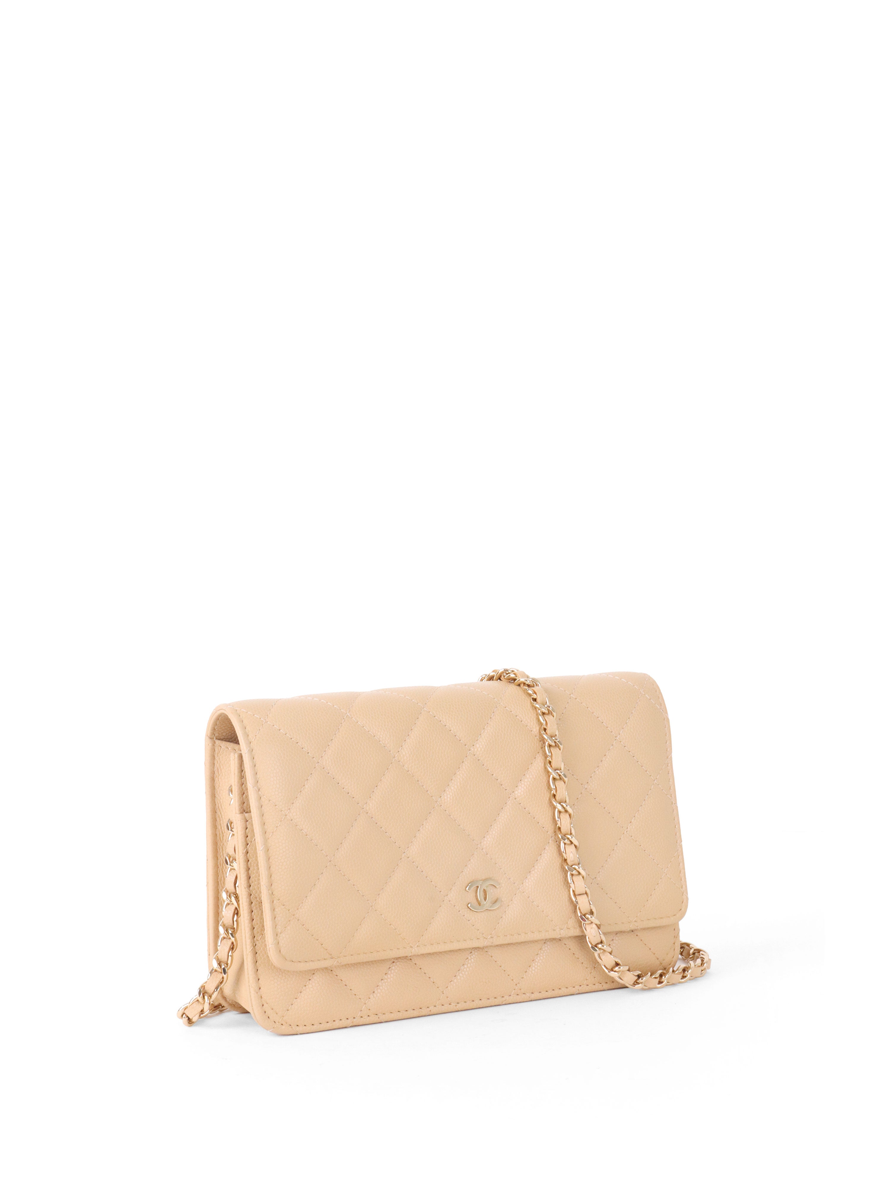 Chanel Beige Wallet on Chain LGHW.