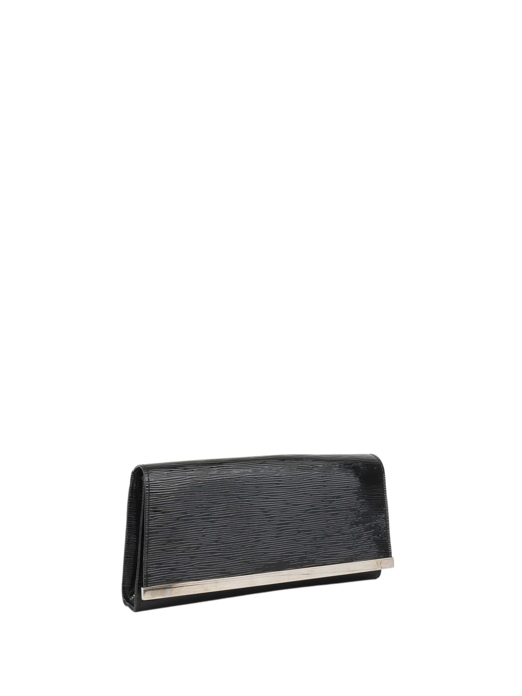 Louis Vuitton Black Patent Epi Clutch with Shoulder Strap.