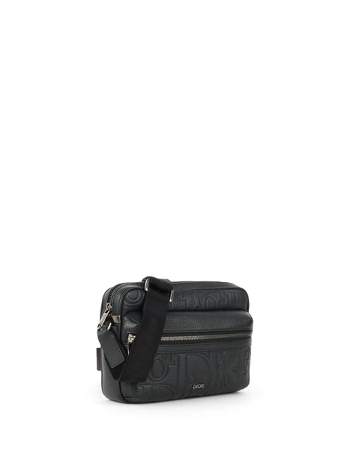 Dior Black Rider Zipped Messenger Bag