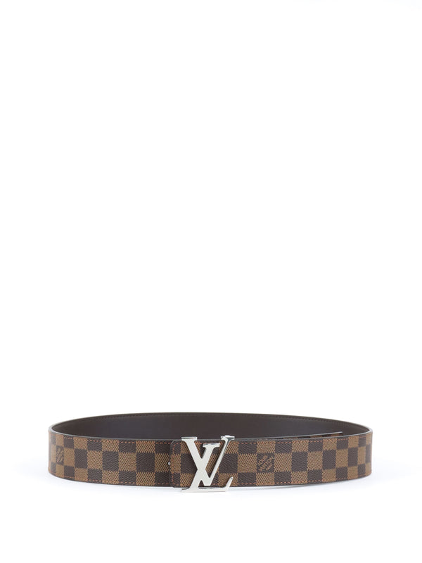 Louis Vuitton Damier Ebene LV Initiales 35mm Reversible Belt