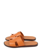 Hermes Marron Glaise Izmir Sandals.