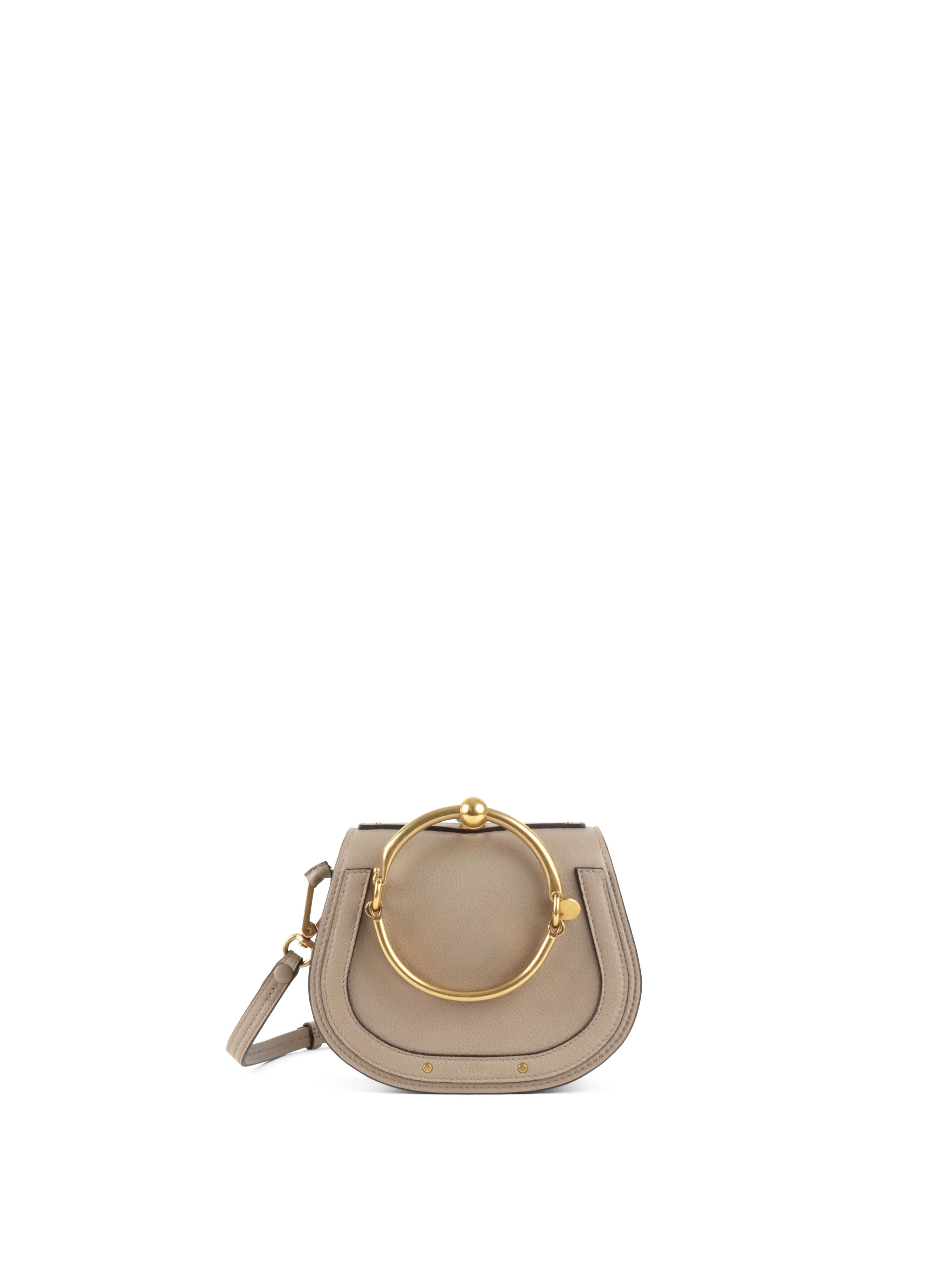 Chloe Small Grey Nile Bracelet Bag