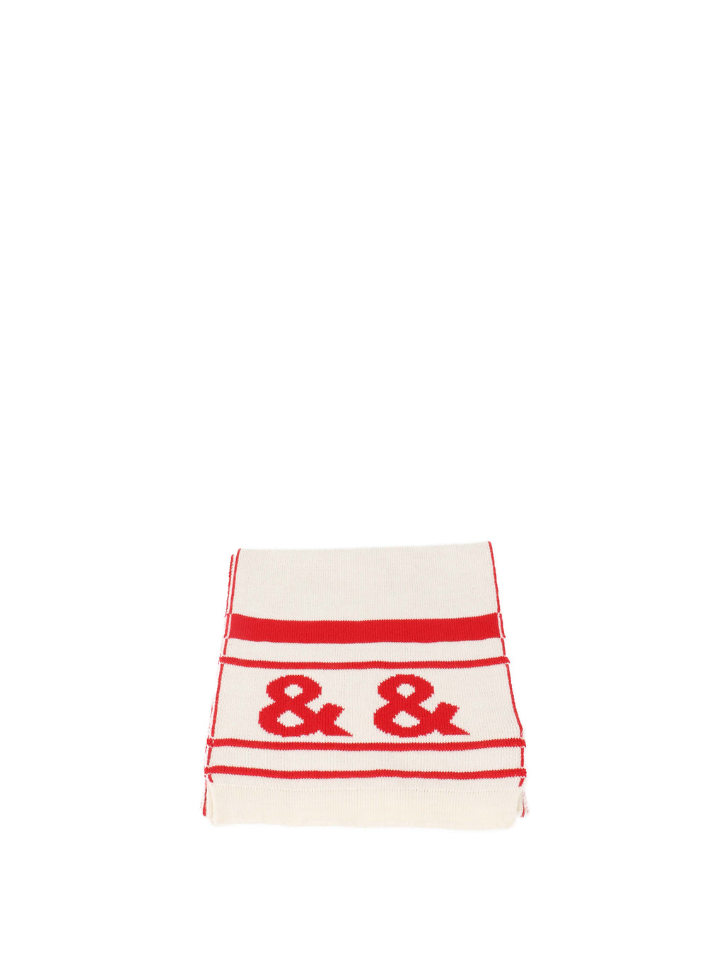 Dolce & Gabbana Red and White Scarf.