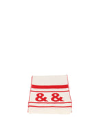 Dolce & Gabbana Red and White Scarf.