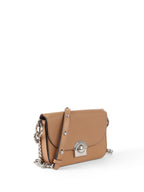 Prada Beige Arcade Chain Crossbody Bag.