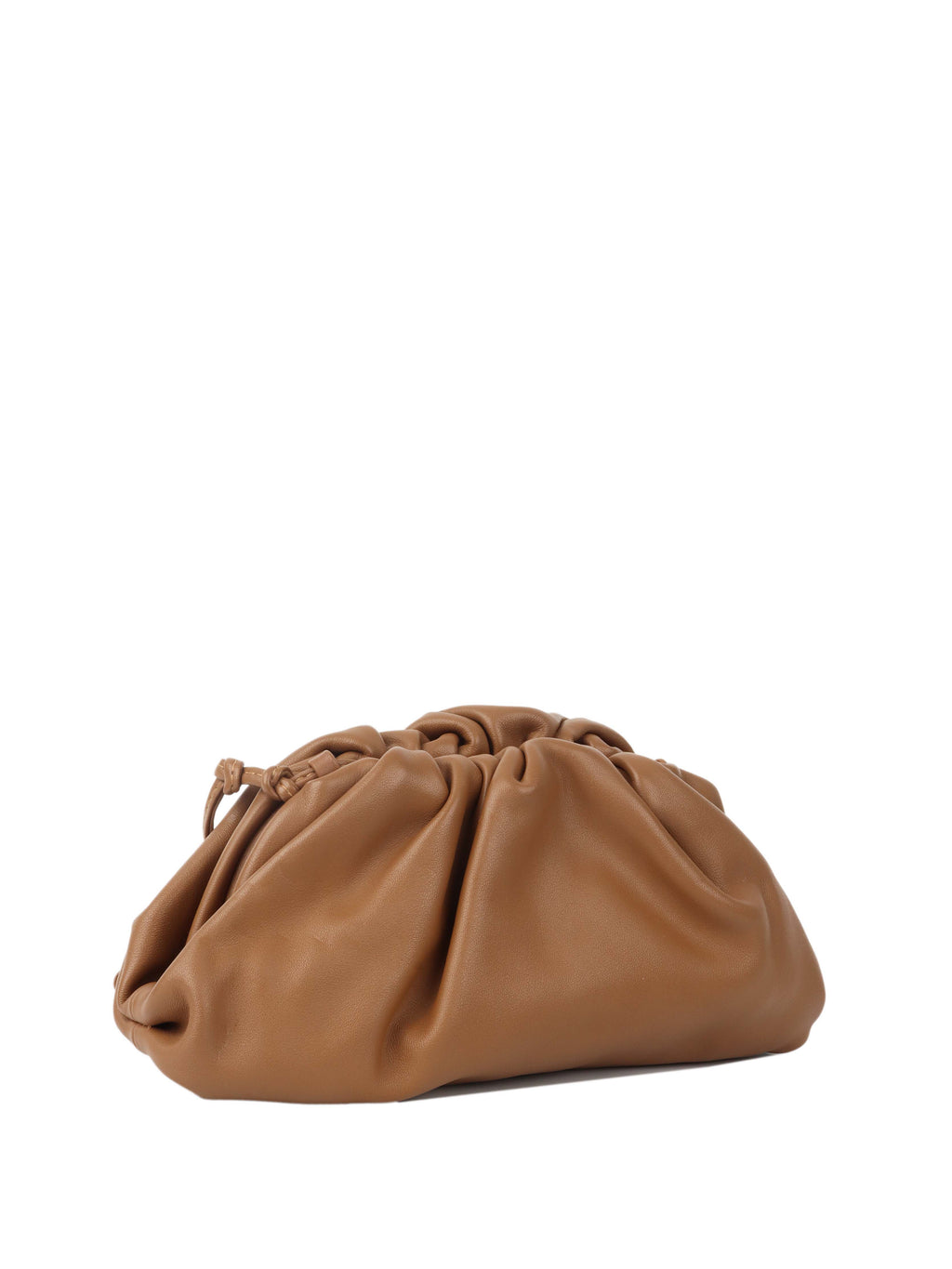 Bottega Veneta Mini Pouch in Tan.