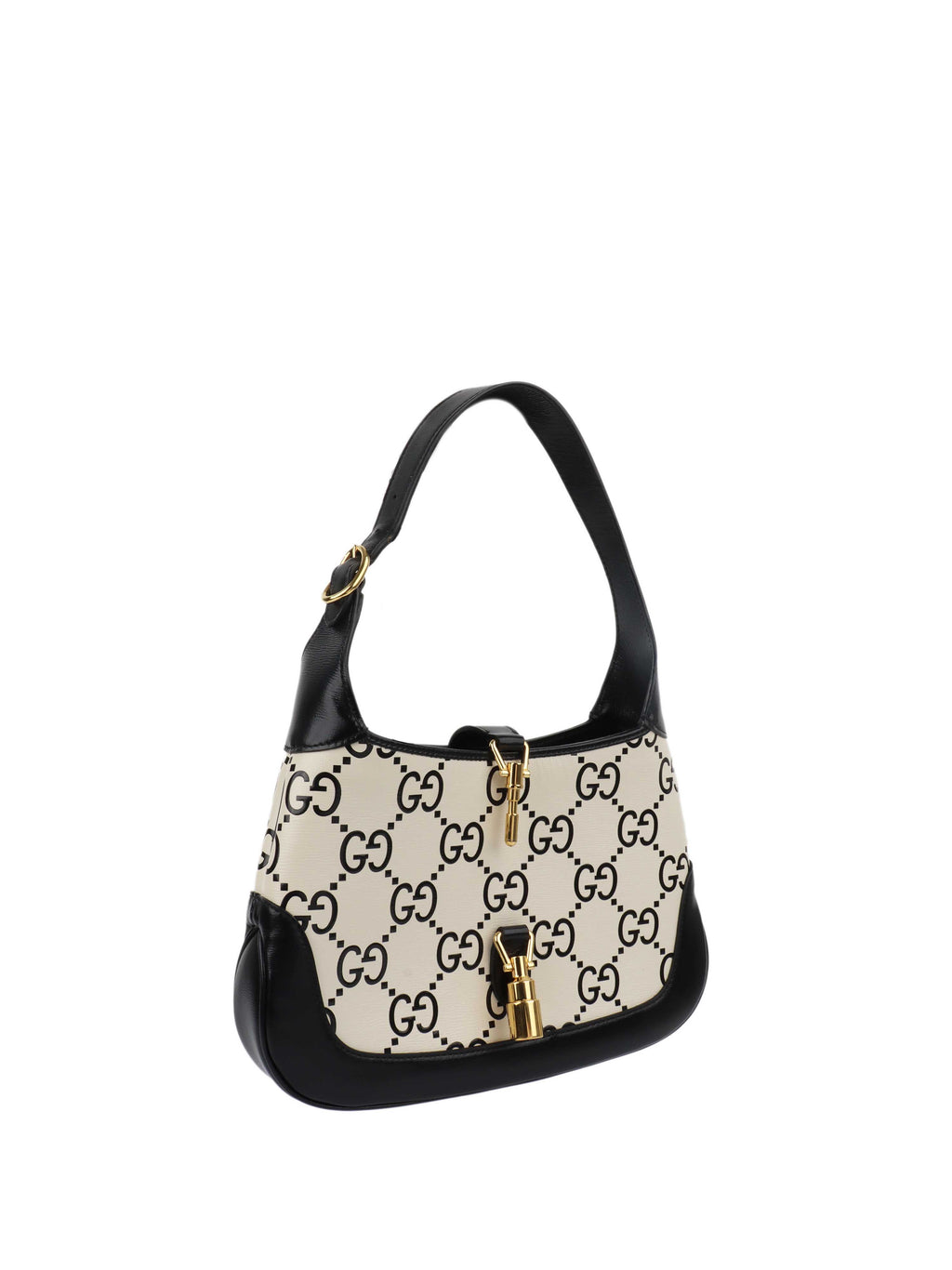 Gucci Azelea Small Black and White Jackie Bag.