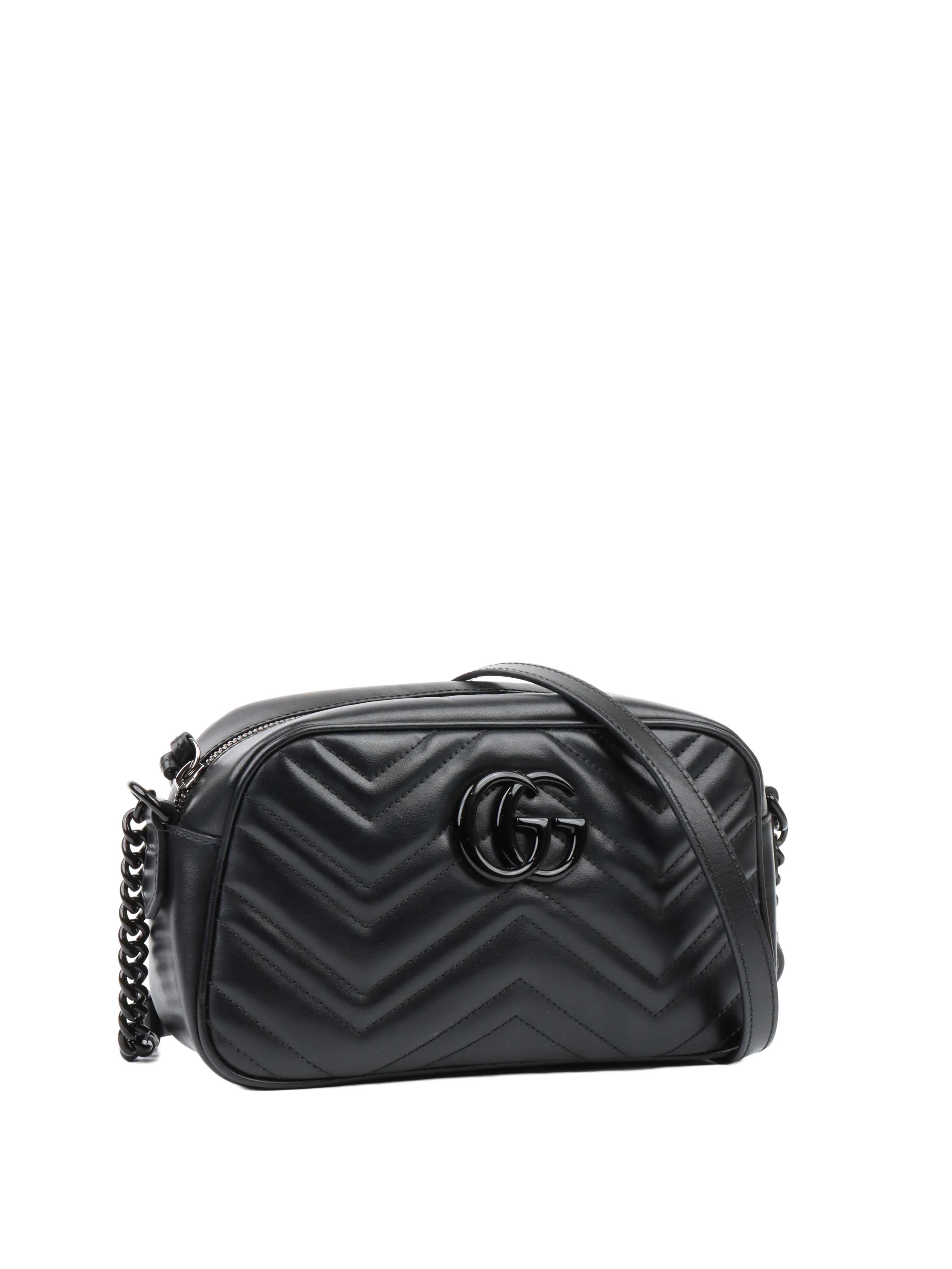 Gucci Small GG Marmont Chain Shoulder Bag.