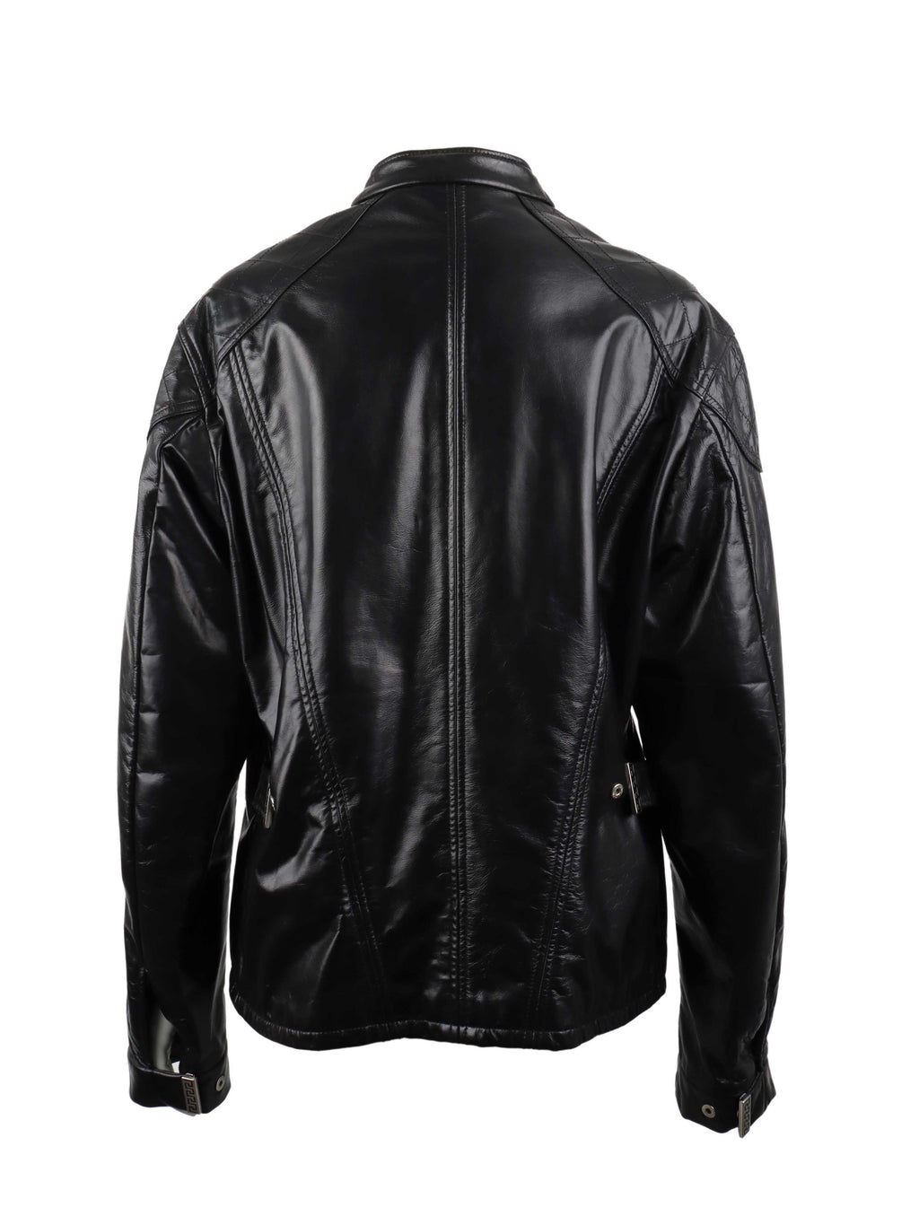 Versace Black Men's Leather Jacket.