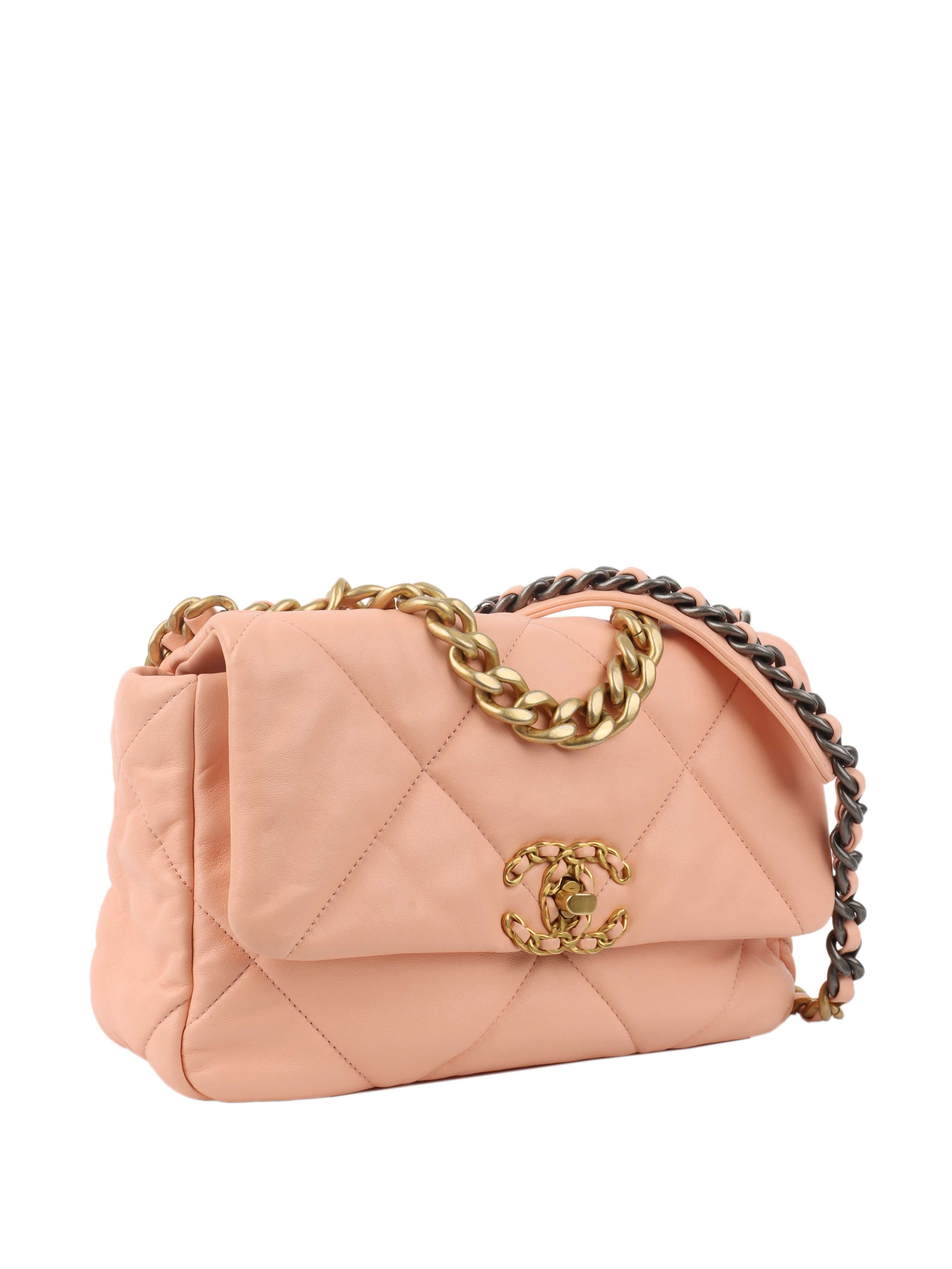 Chanel Small Salmon Pink 19 Bag.