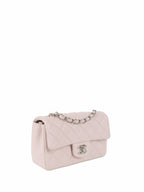 Chanel Light Pink Mini Rectangular Classic Flap SHW.
