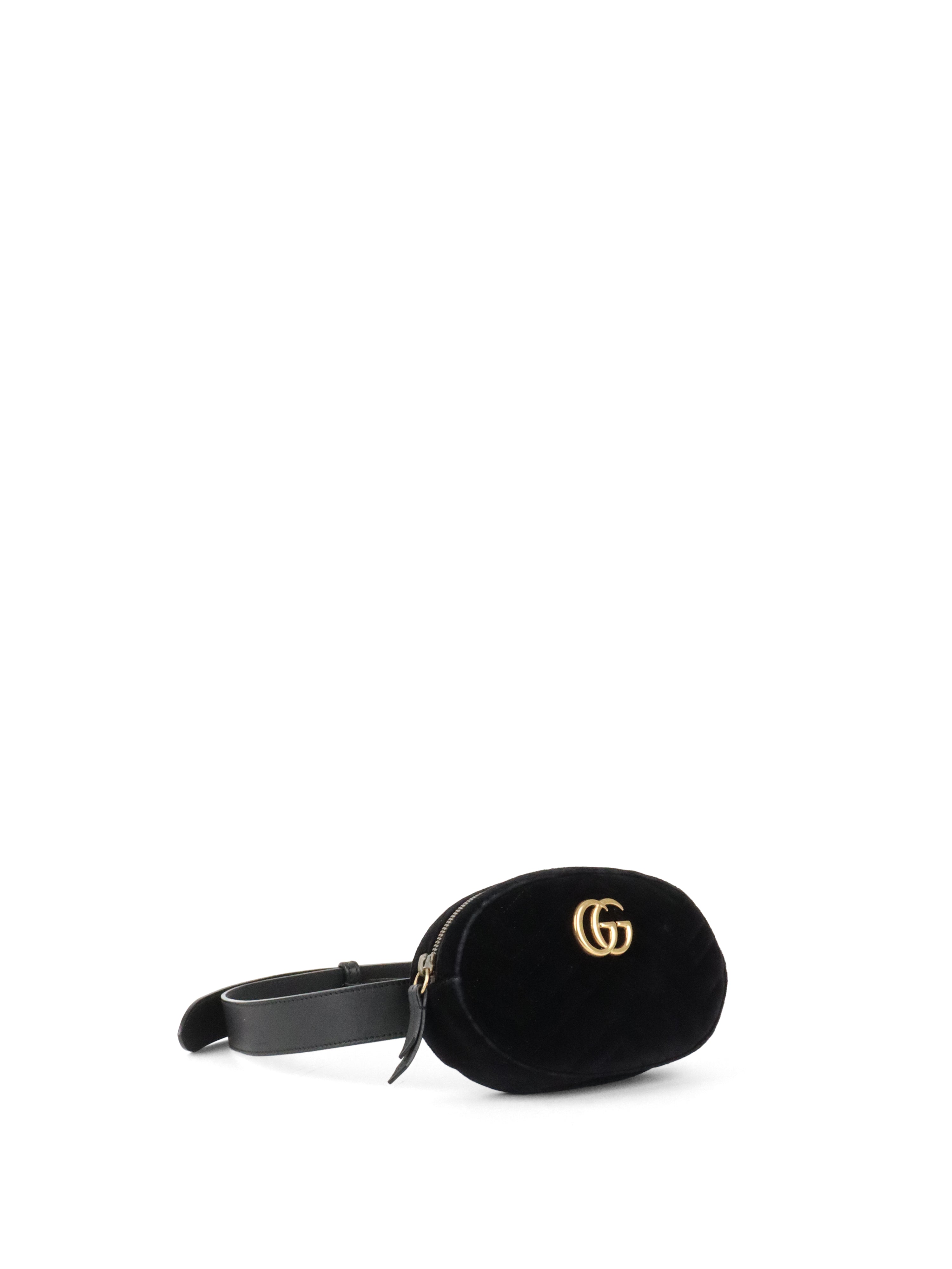 Gucci Black Velvet Belt Bag