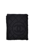 Chanel Black Beach Towel.