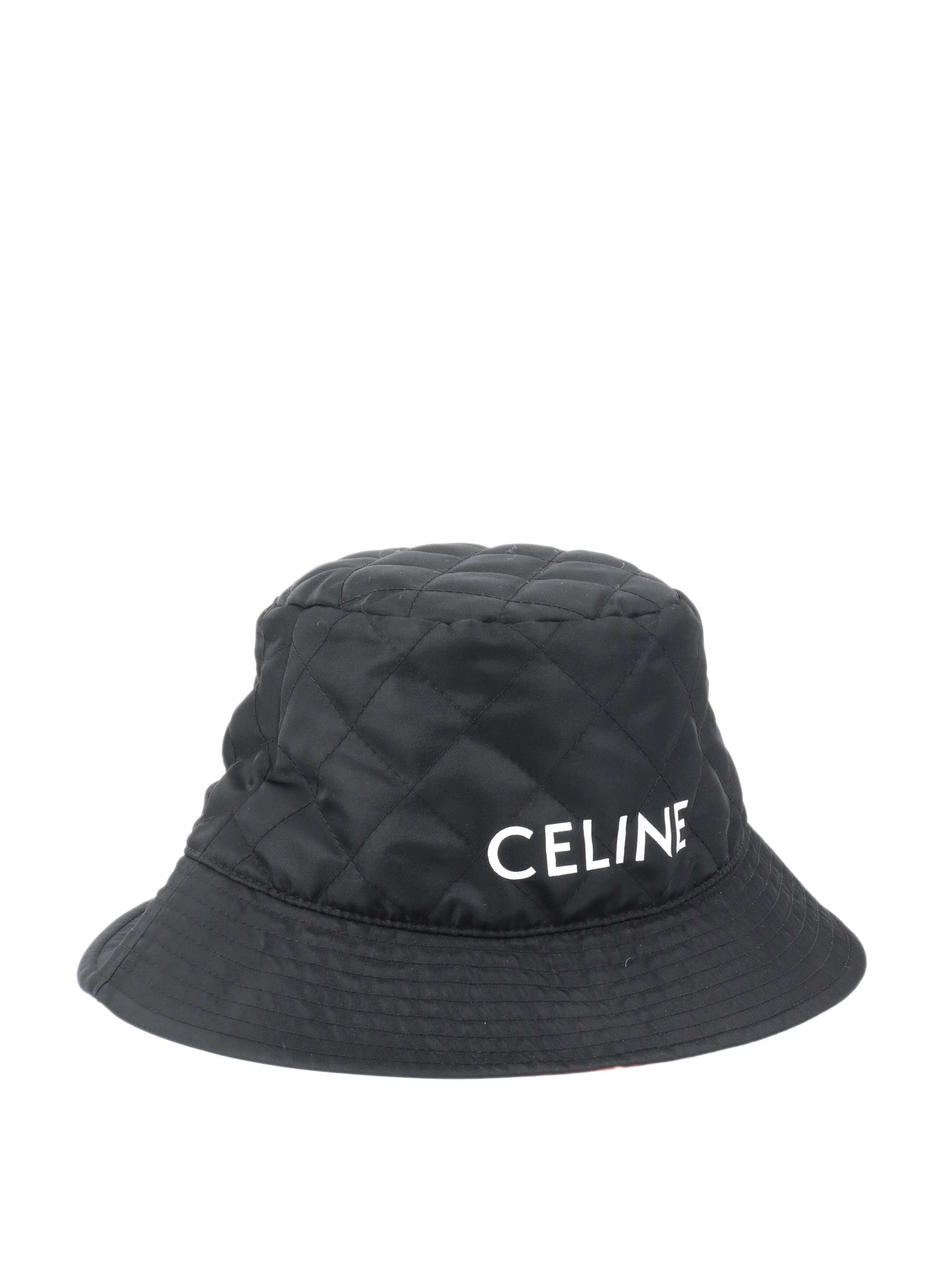 セリーヌ CELINE Bucket Hat ウルトラブラック Lサイズ Brand New Celine Bucket Hat in Cotton - Ultra Black – Rosie Tozi