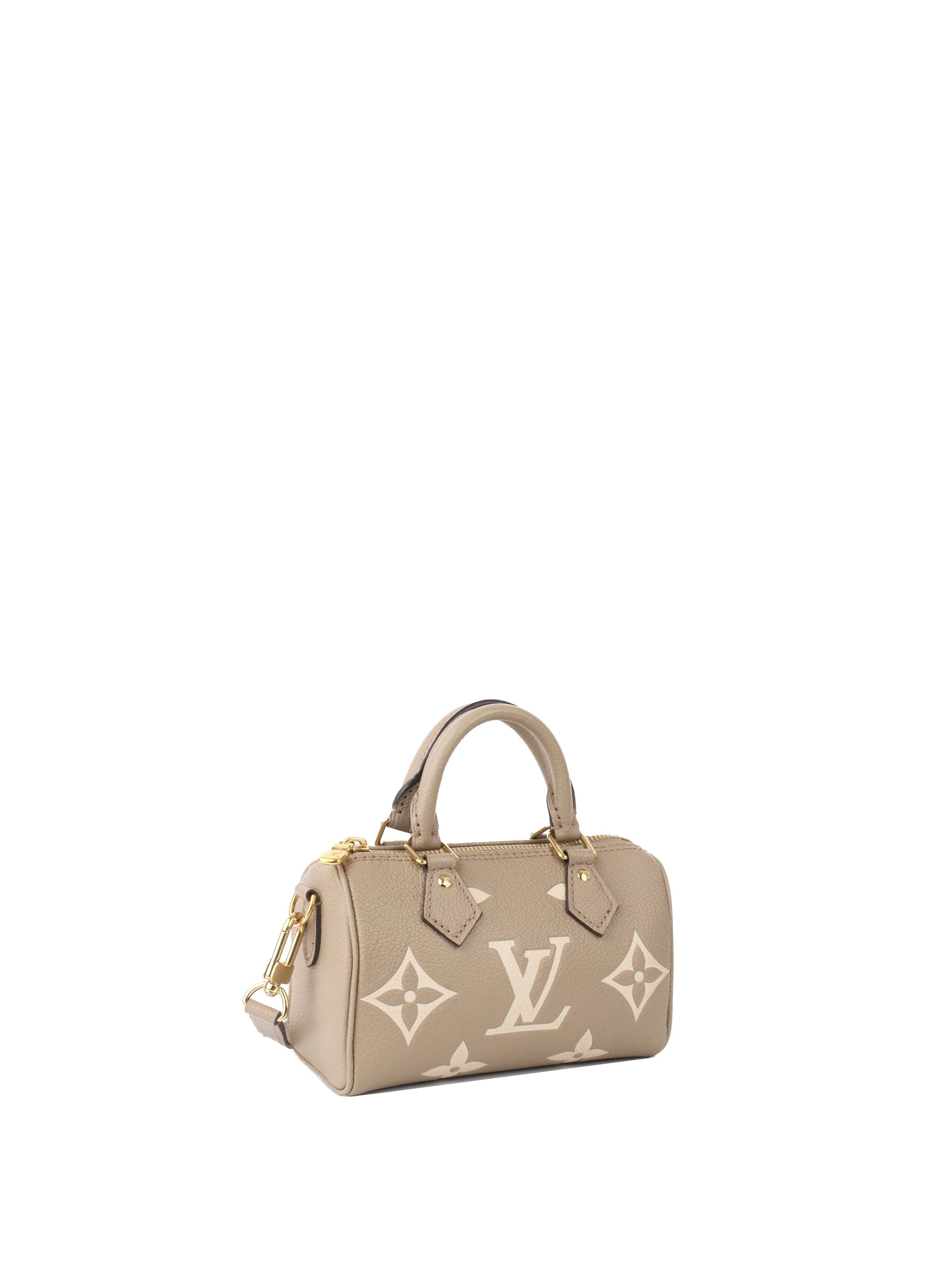 Louis Vuitton Cream Empreinte Nano Speedy Bag