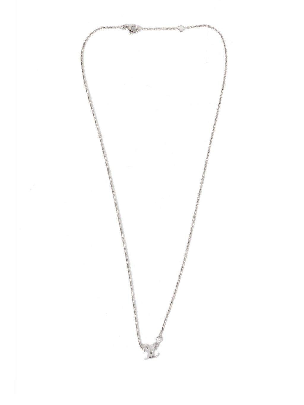 Louis Vuitton Idylle Blossom LV Pendant White Gold & Diamond.