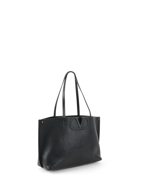 Valentino Black VLogo Fillme Tote