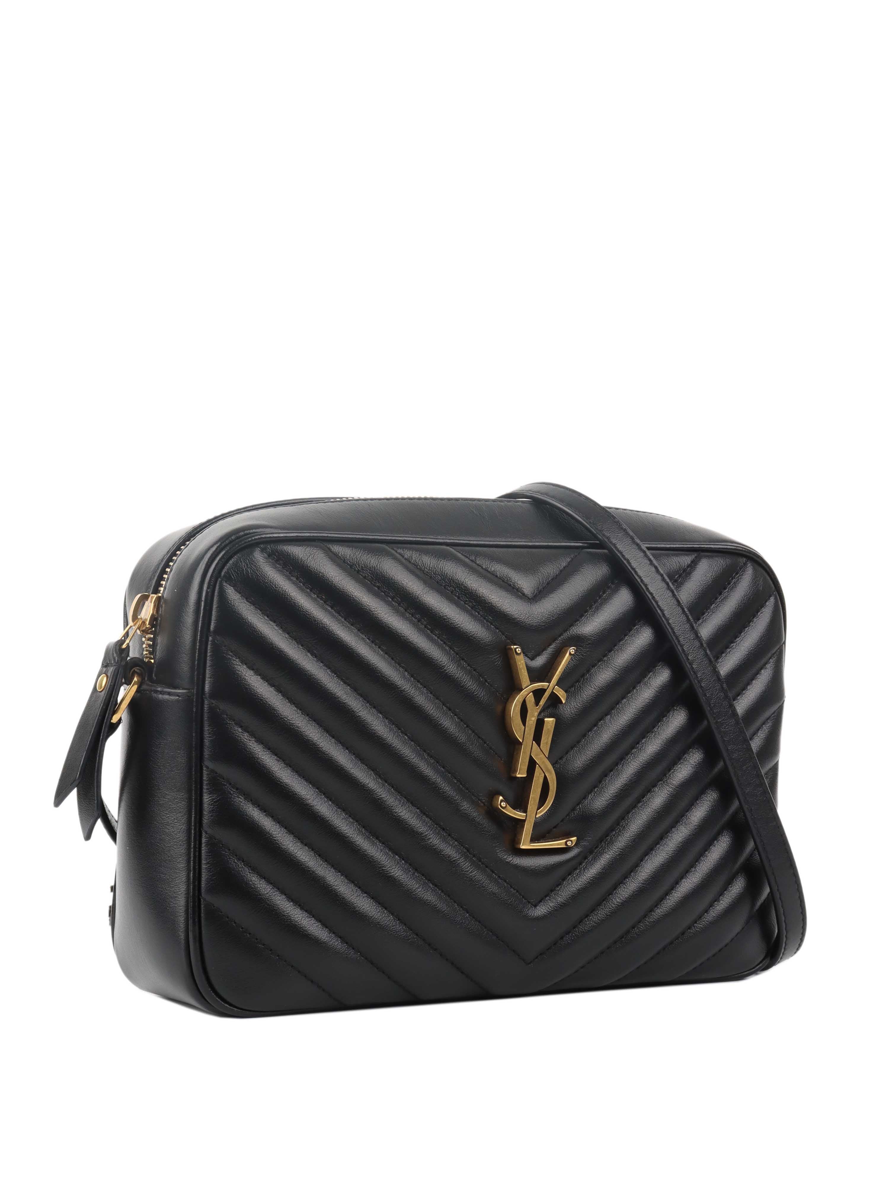 Saint Laurent Black Lou Camera Bag.