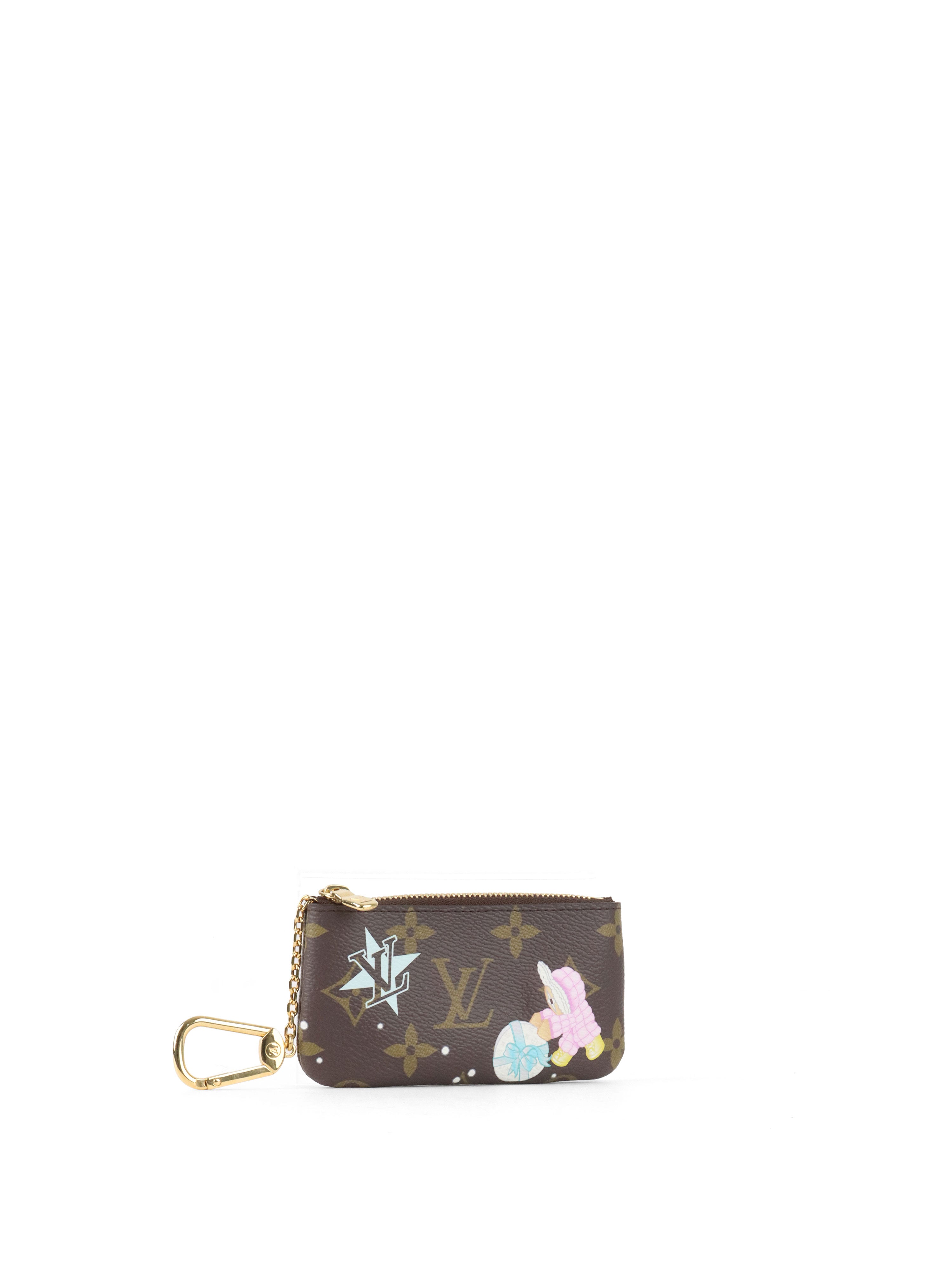 Louis Vuitton Azur Frost Christmas Animation Key Pouch