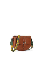 Gucci Brown Charisma Logo Embossed Leather Shoulder Bag