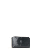 Louis Vuitton Electric Black Patent Long Epi Zippy Wallet
