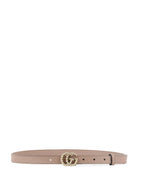 Gucci Beige Resin Pearl GG Marmont Thin Belt Size 90
