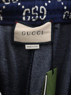 Gucci Blue Monogram Track Pant.