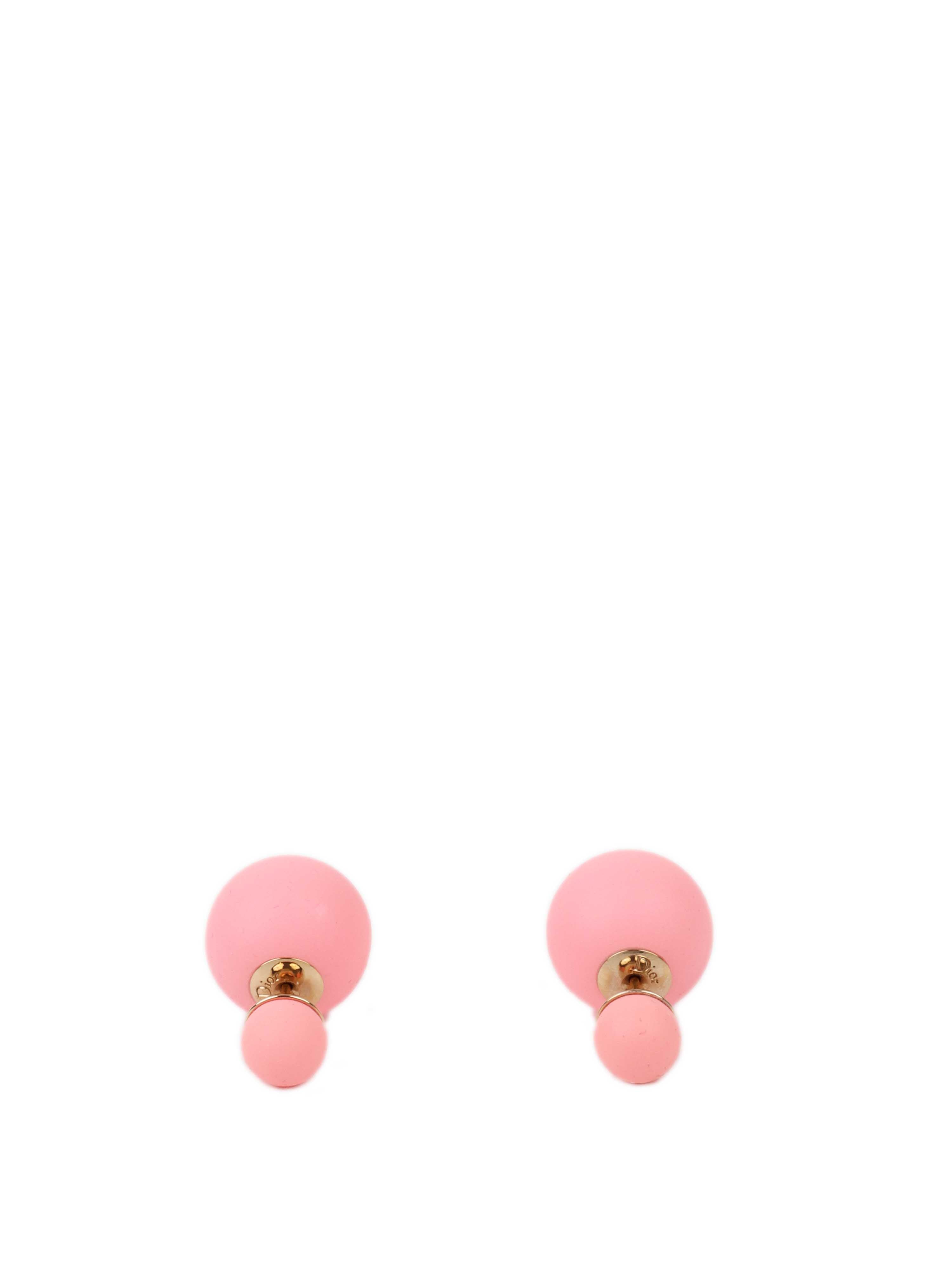 Dior Pink Bubble Earrings.