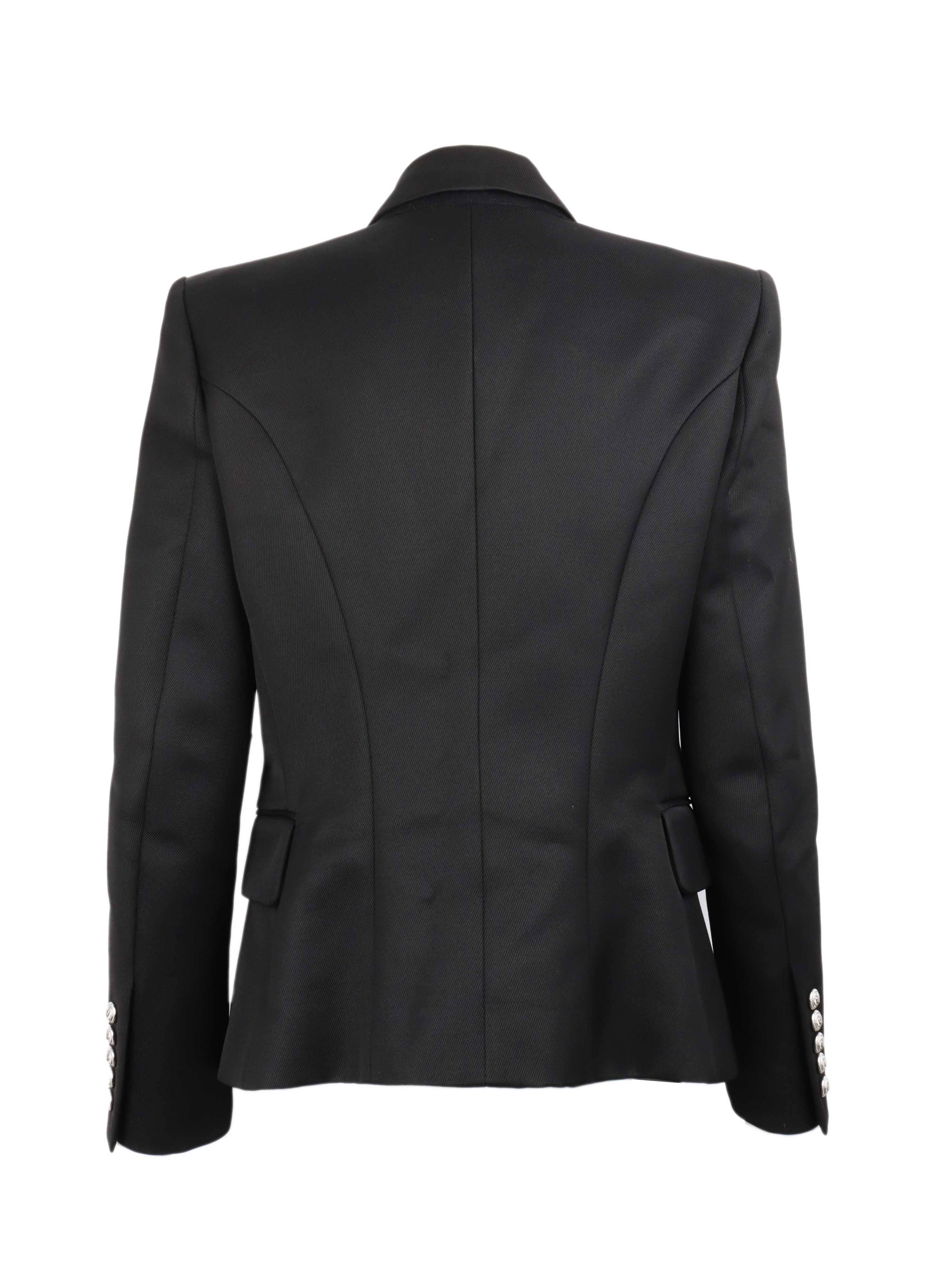 Balmain Black Structured Blazer.