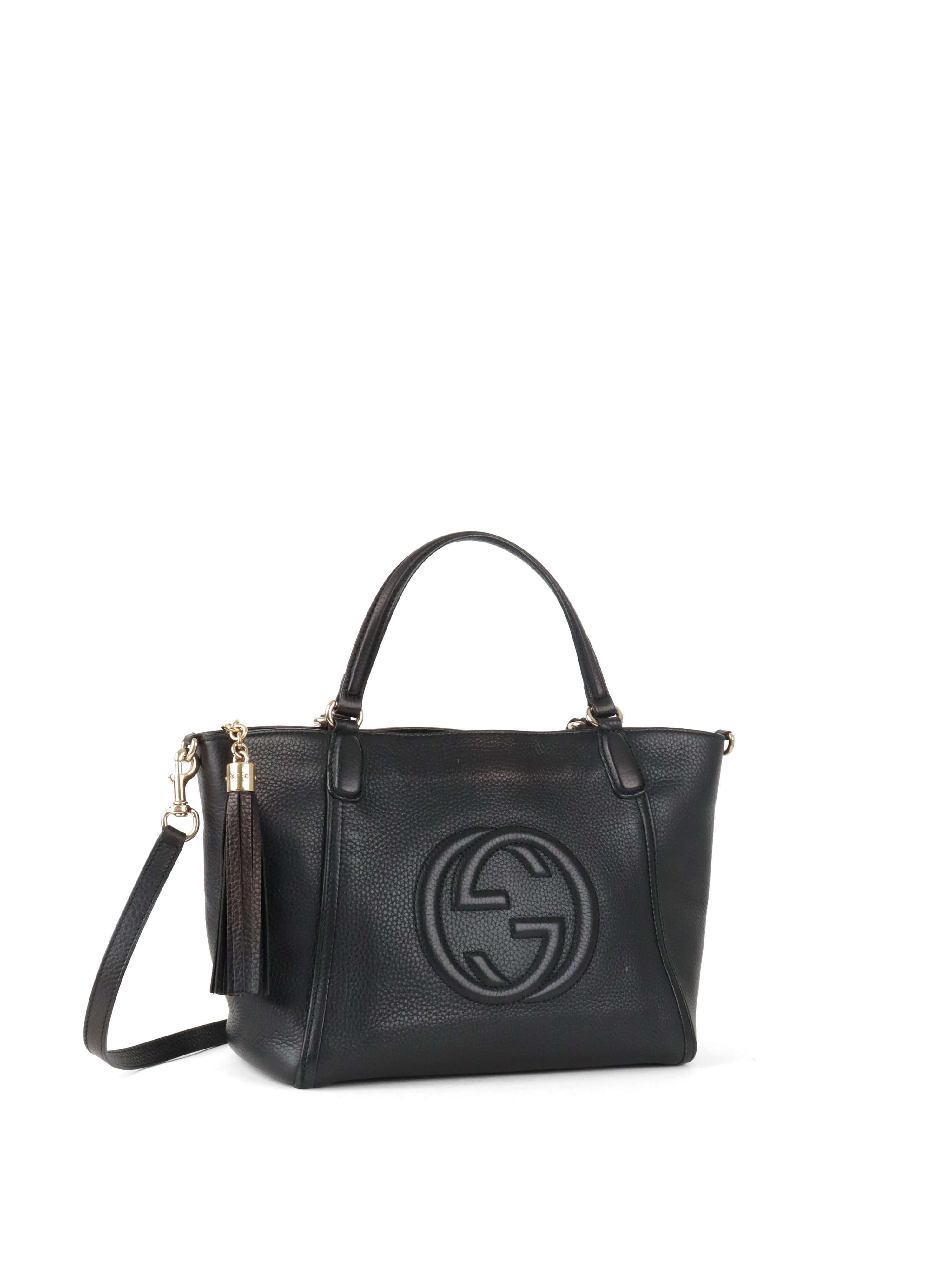 Gucci Black GG Soho Cellarius Tote