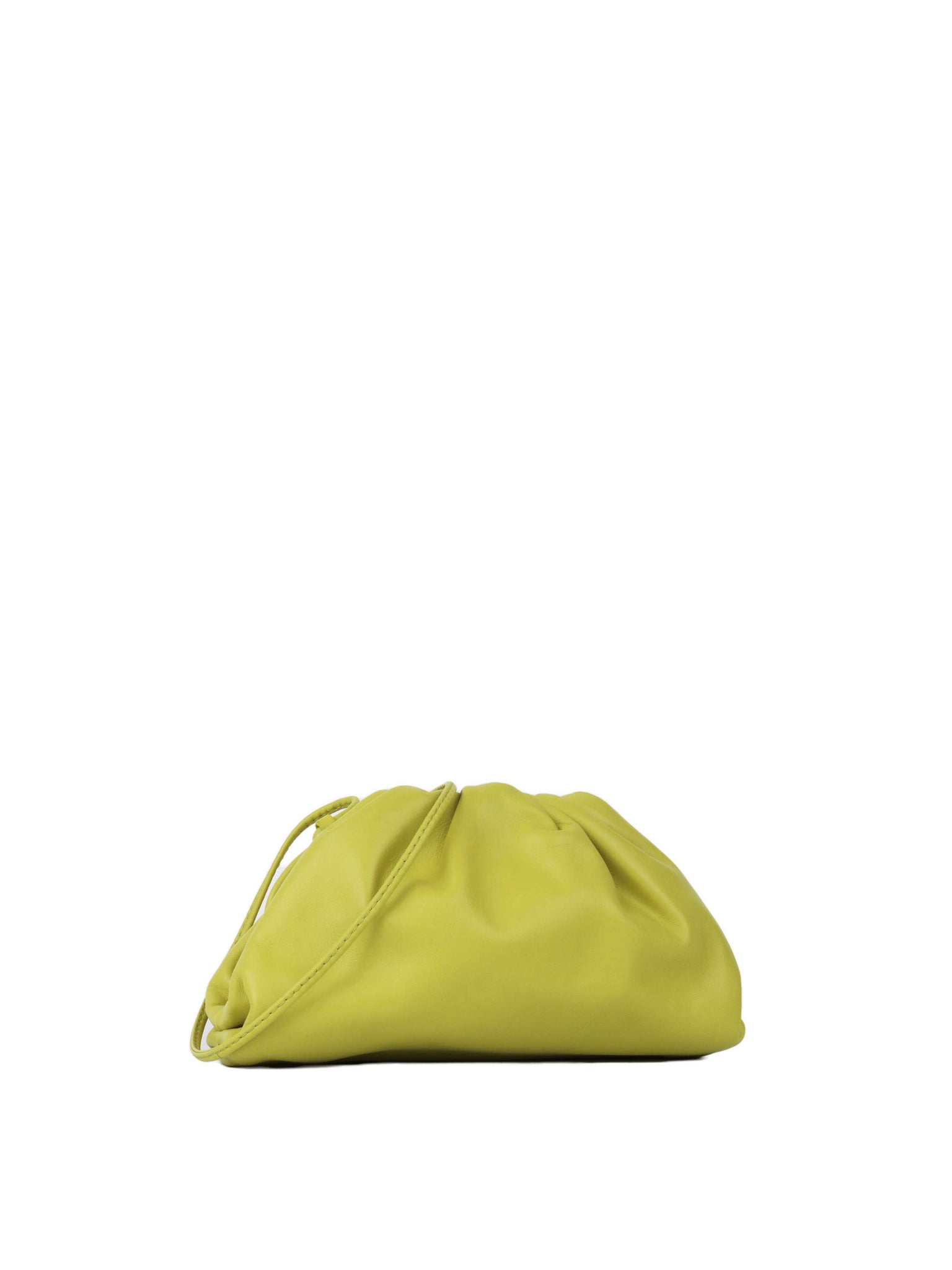 Bottega Veneta Mini Pouch Calfskin Lime Green.