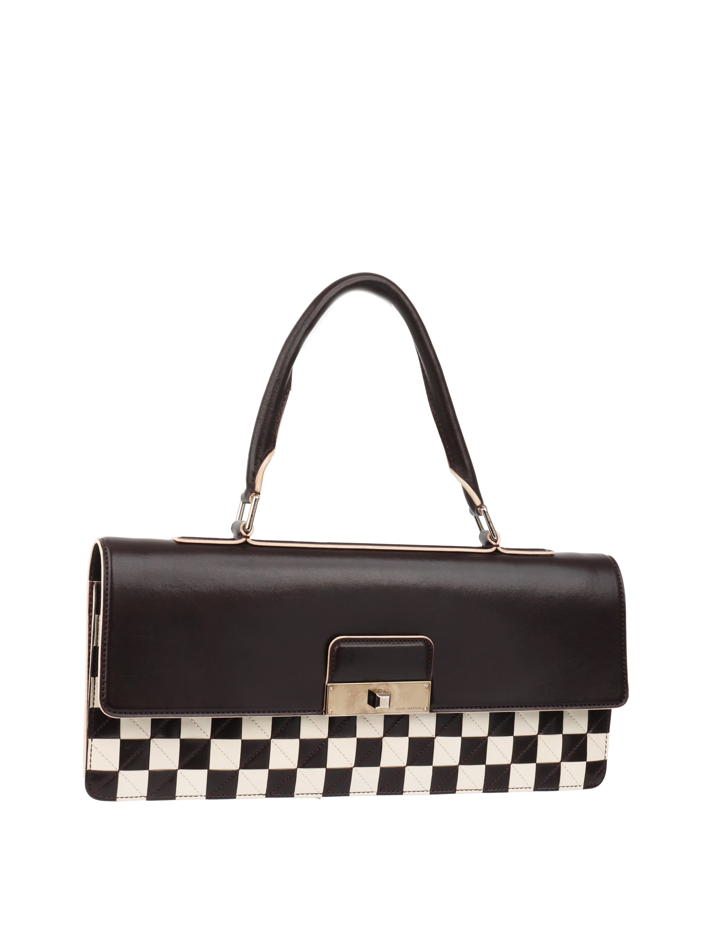 Louis Vuitton Black & White Chess Board Clutch.