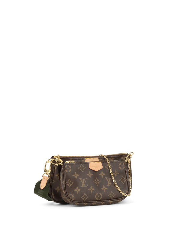 Louis Vuitton Khaki Multi Pochette Monogram Accessoires
