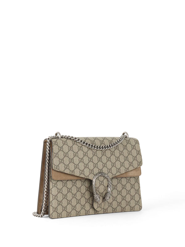 Gucci Ebony Medium GG Supreme Dionysus Shoulder Bag