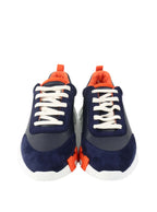 Hermes Navy/Orange Bouncing Sneakers size 42.