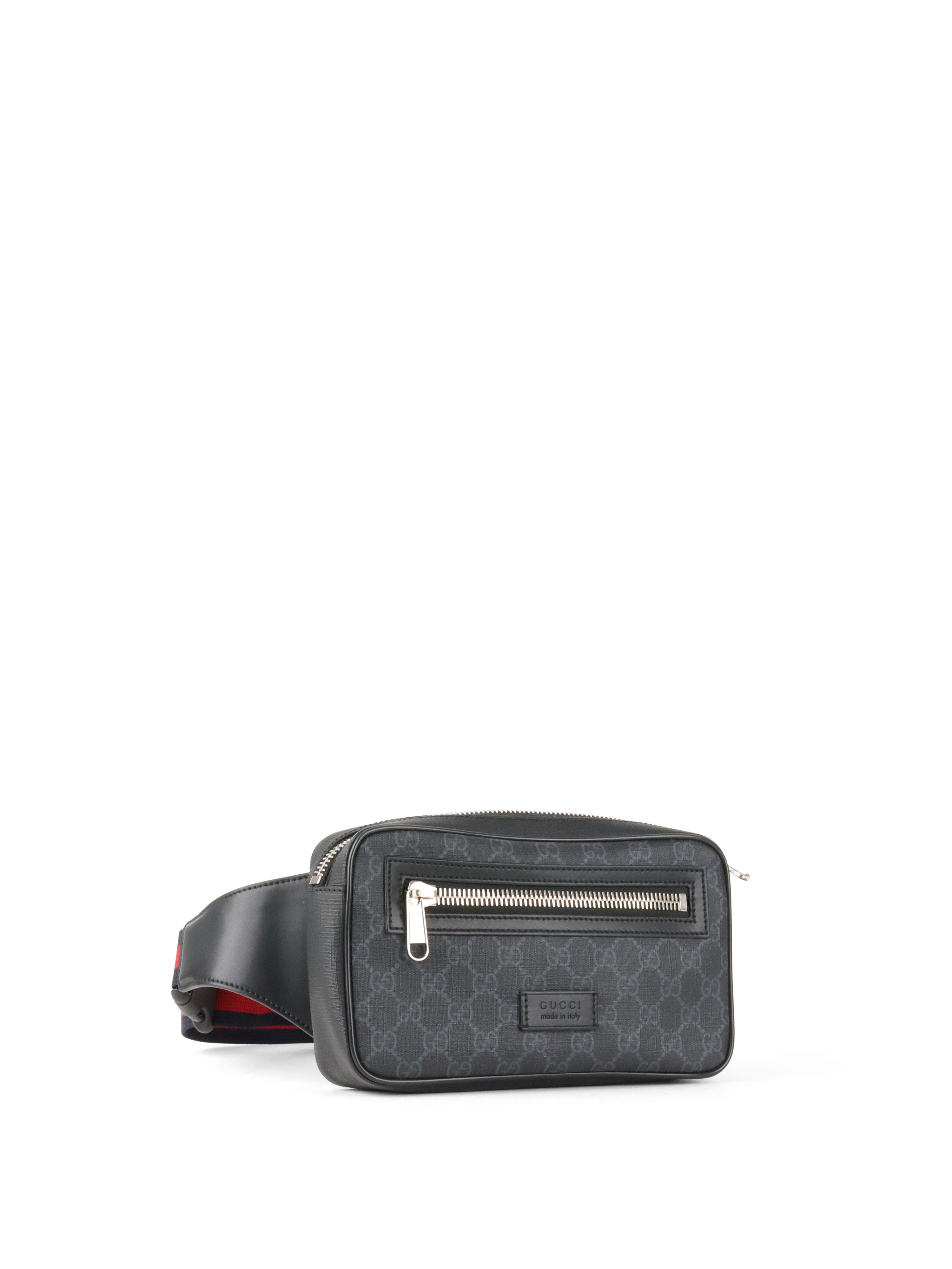 Gucci Black GG Supreme Belt Bag