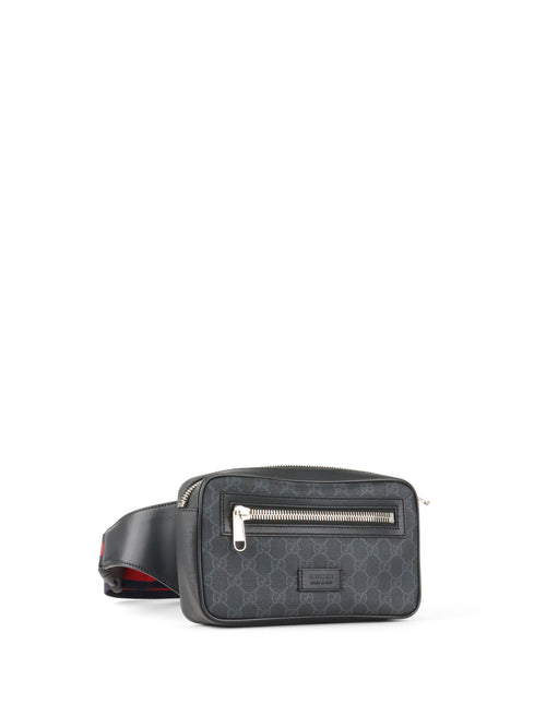 Gucci Black GG Supreme Belt Bag