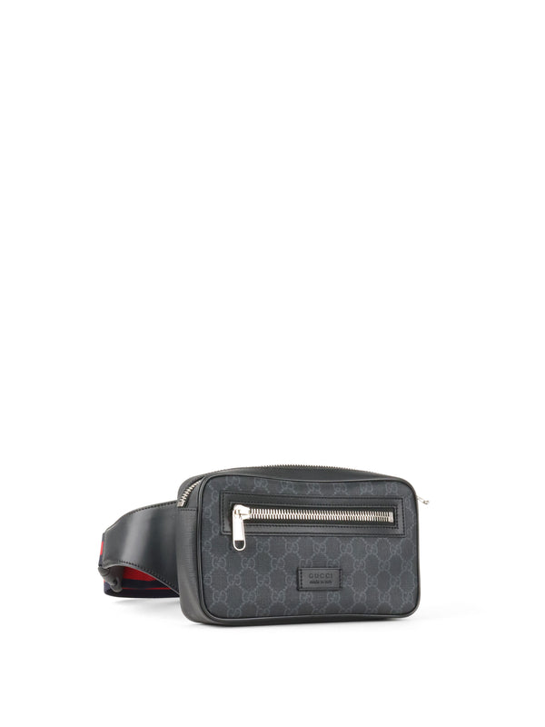 Gucci Black GG Supreme Belt Bag