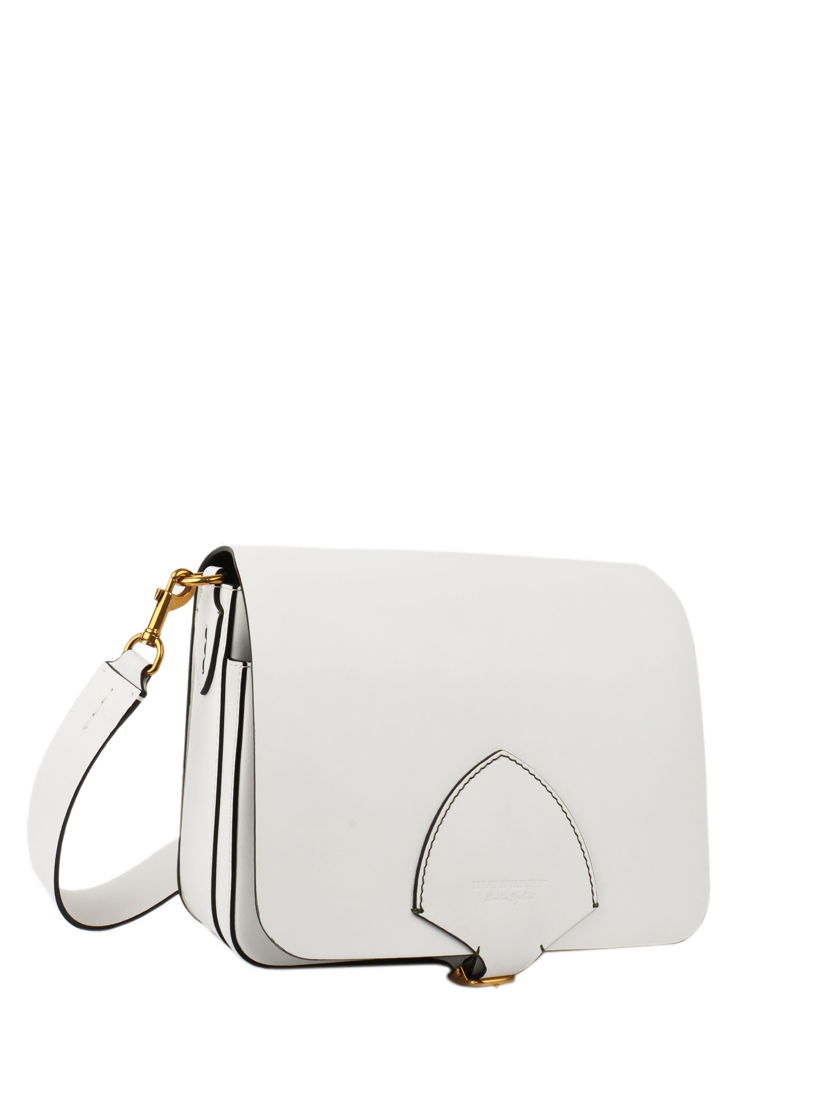 Burberry White Satchel Bag.