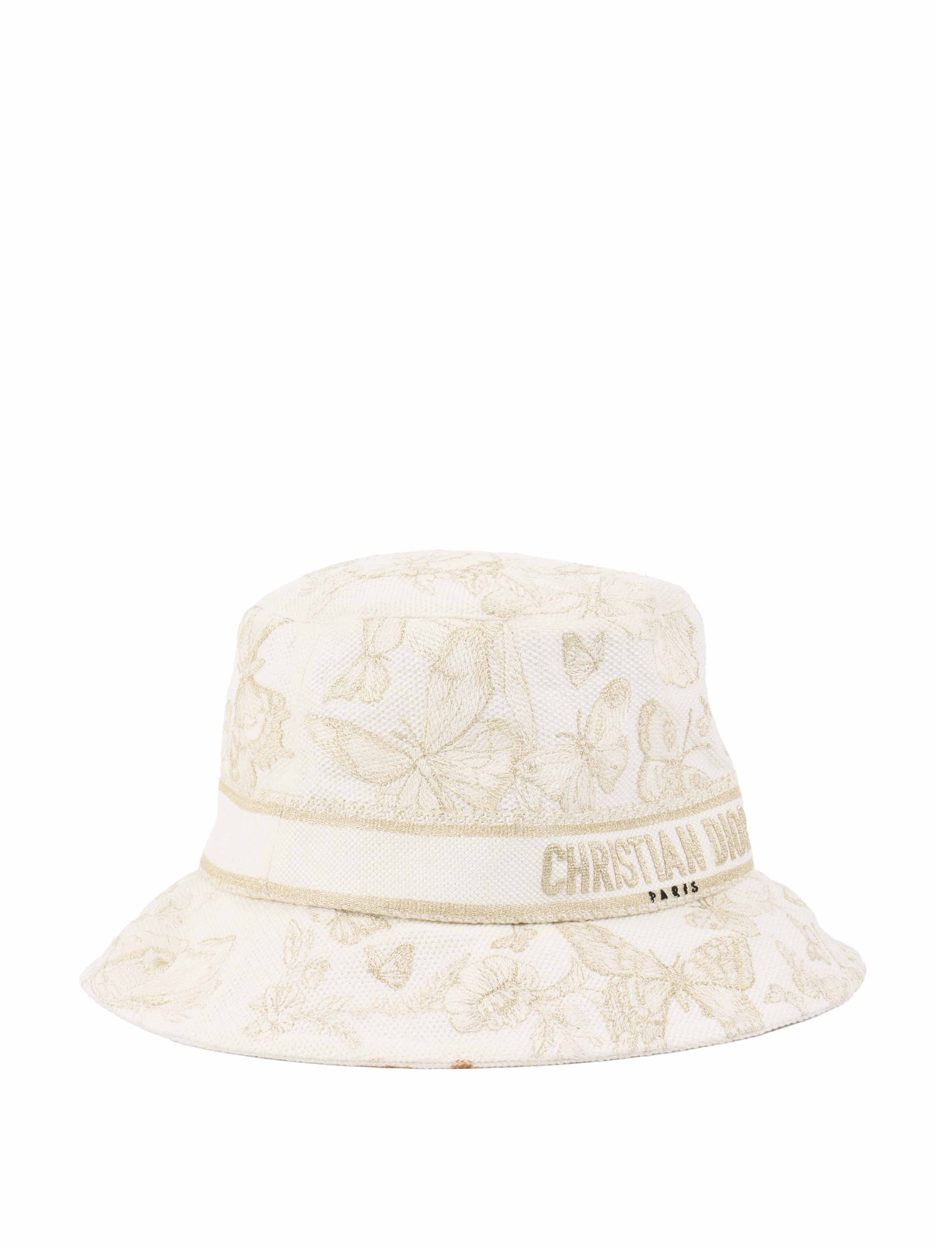 Dior Gold White Bucket Hat. Votre Luxe
