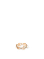 Hermes Rose Gold Chaine D'Ancre Enchainee Ring, Small Model