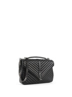 Saint Laurent Large Black College Bag
