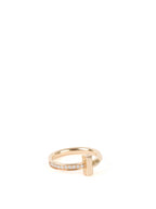 Tiffany and Co T1 Ring in Yellow Gold and Diamonds.