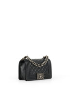 Chanel Small Black Lambskin Boy Bag
