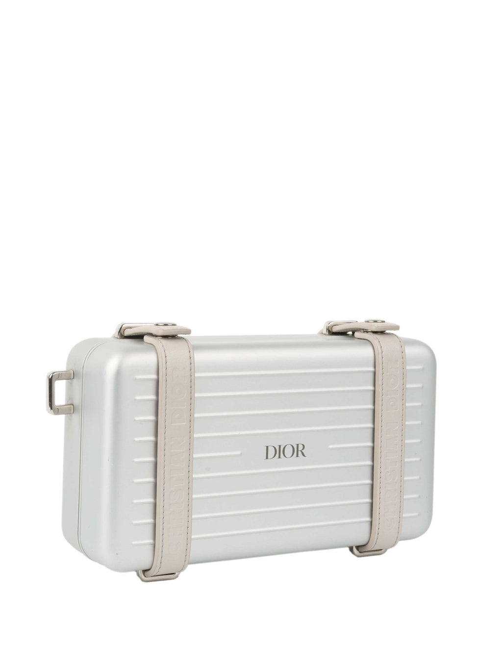 Dior x RIMOWA Silver Personal Clutch Case.