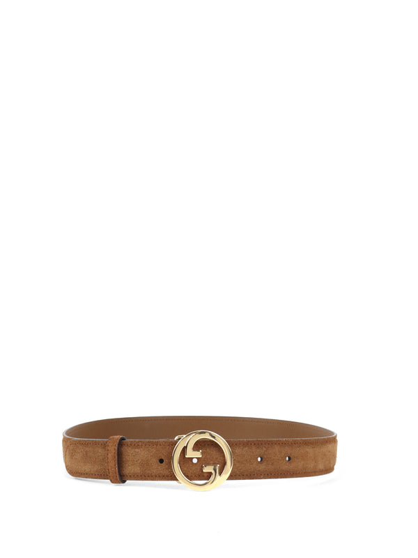 Gucci Blondie Tan Suede Belt Size 75